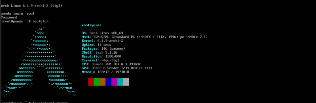Arch Linux Neofetch